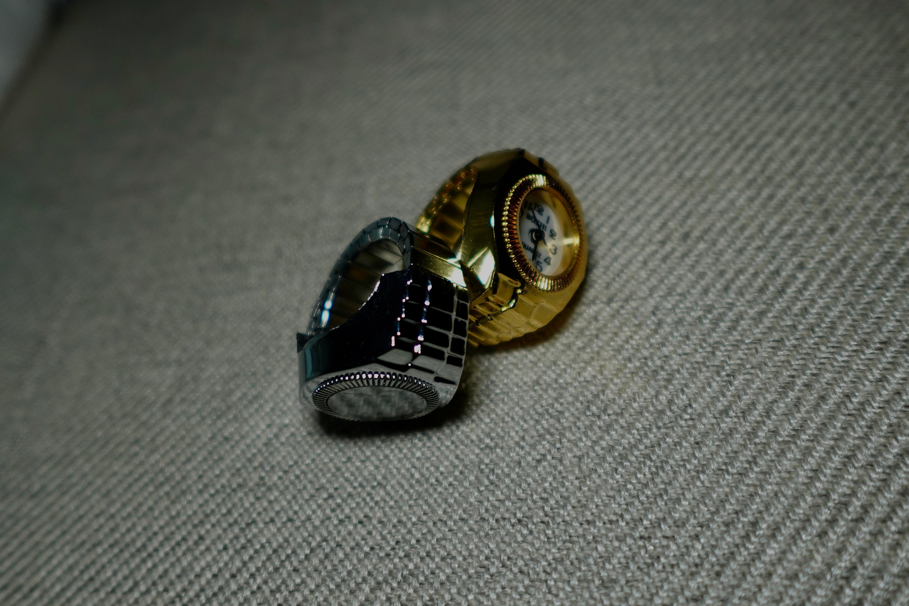Gold & Silver Clock Ring