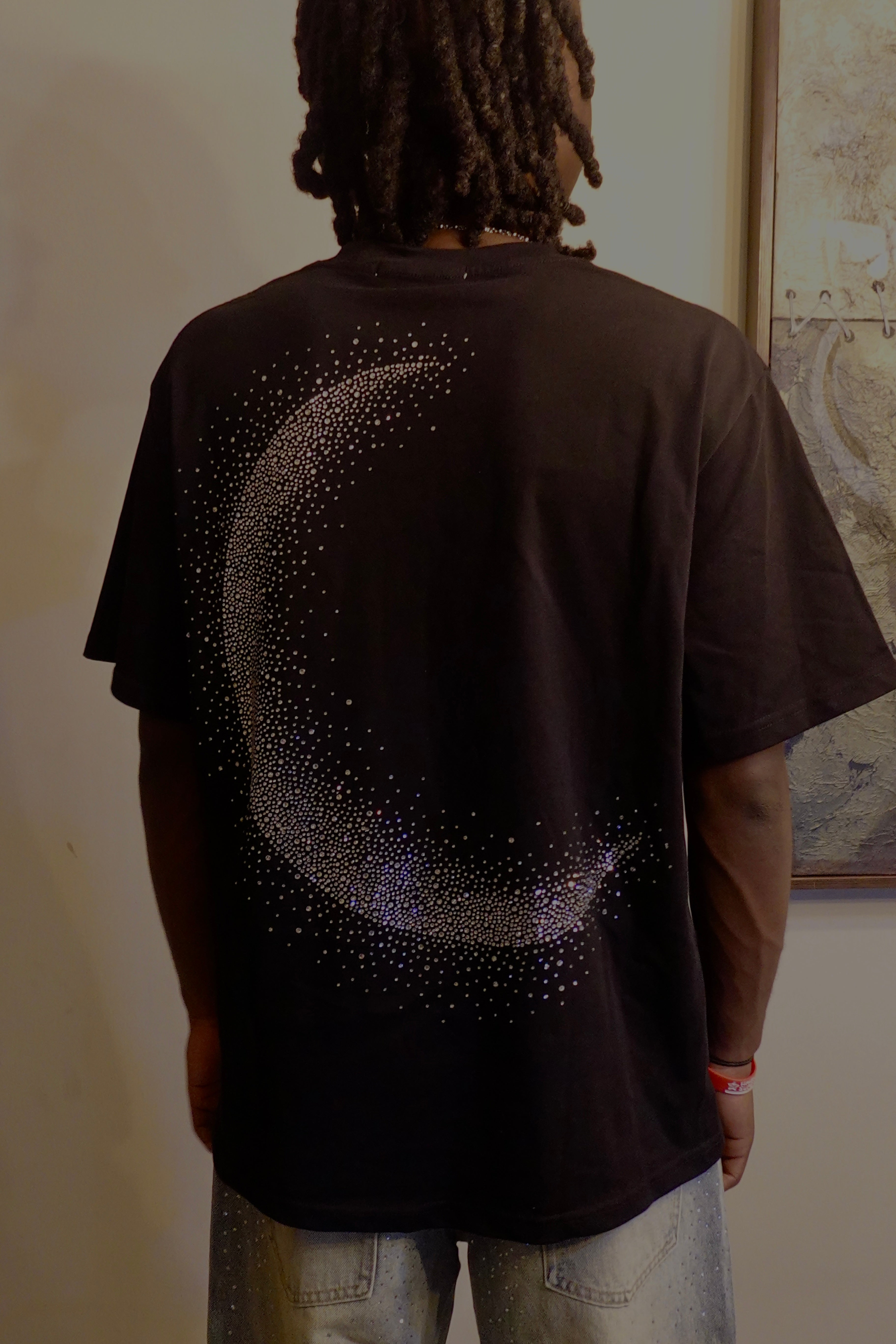 Wear Vybes Moon Rhinestone Tee