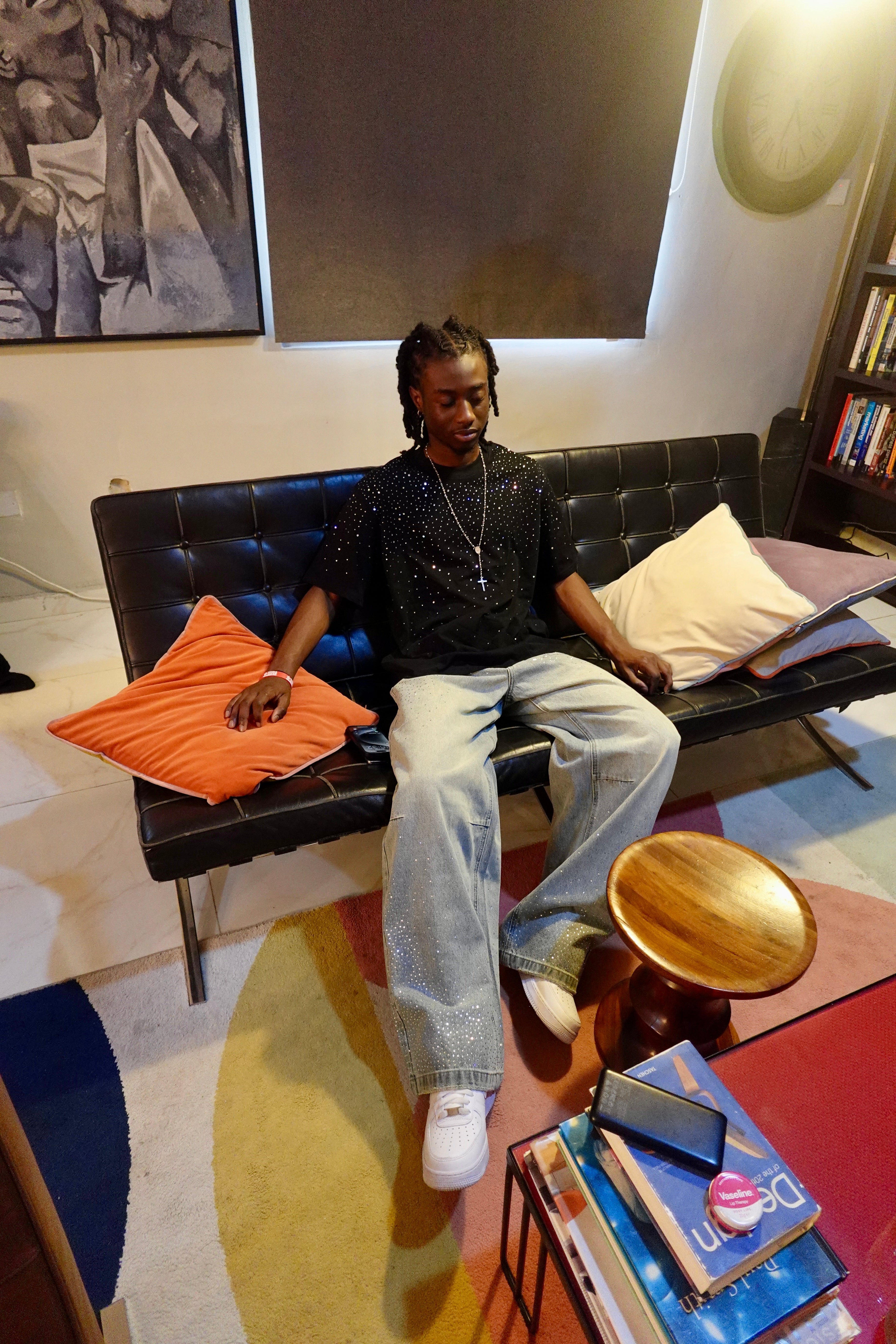 Wear Vybes  Rhinestone Tee