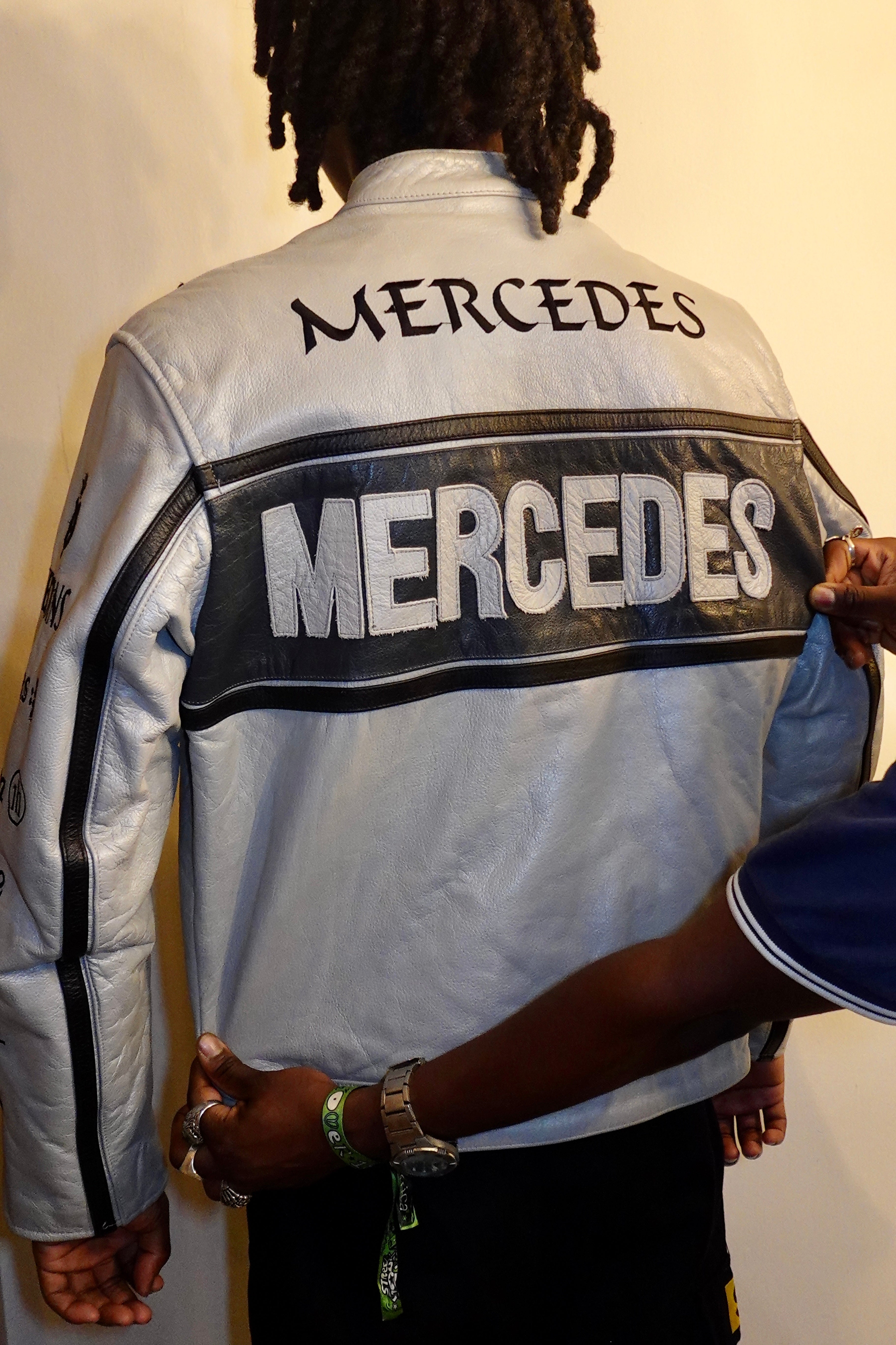 Vintage Mercedes Benz Racing Leather Jacket