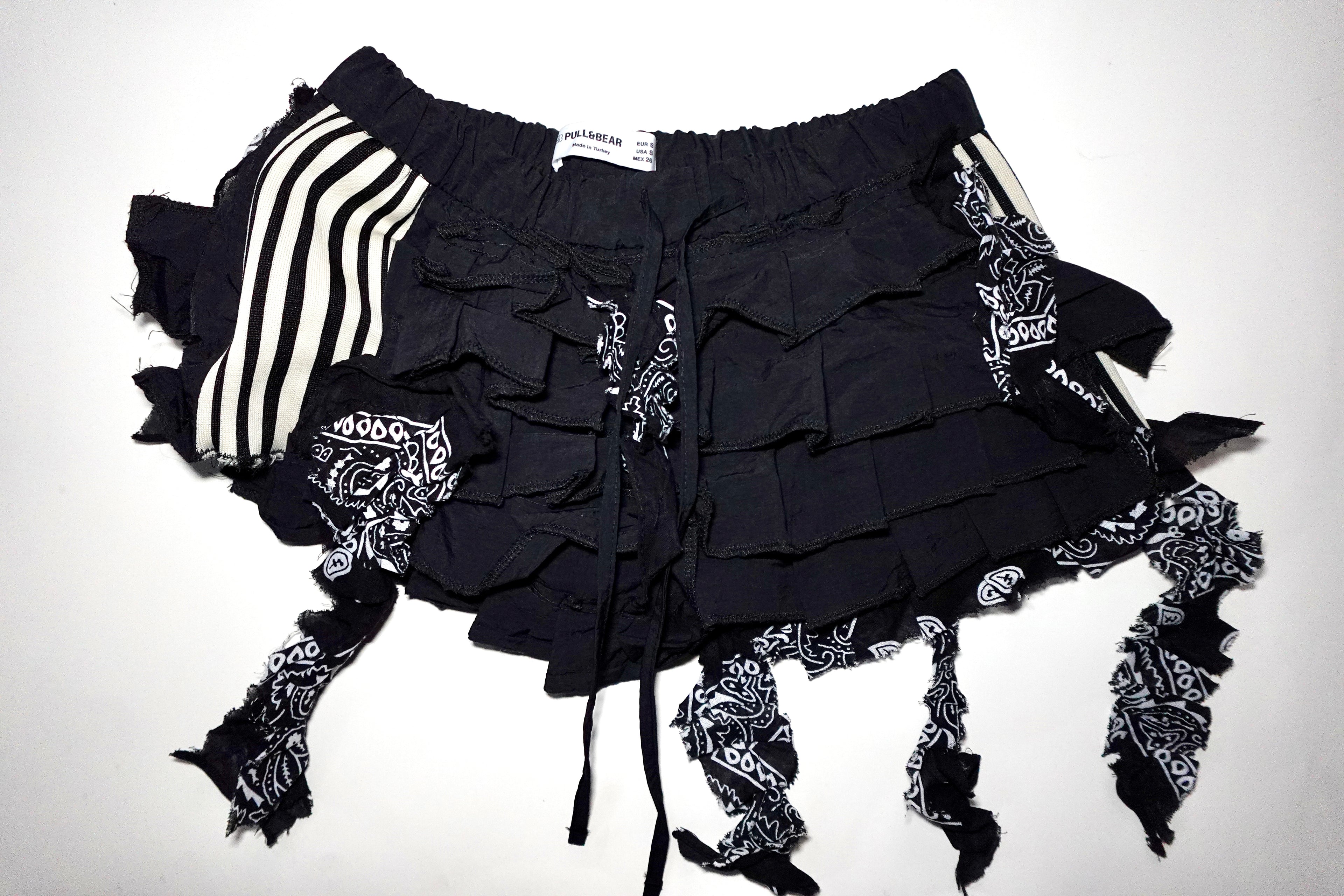 Upcycled Pull Bear Mini Skirt