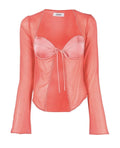 Danielle Guizio Scallop Pearl Top