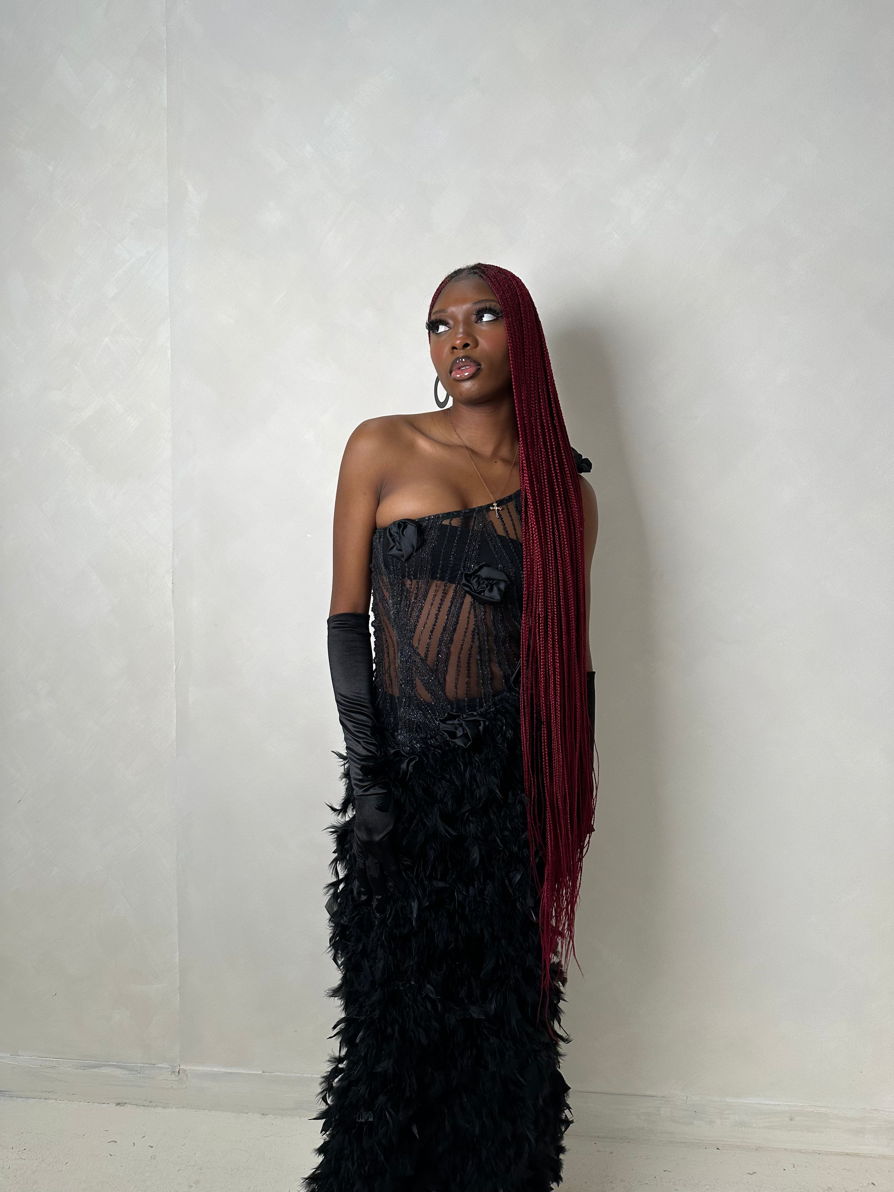 TILAYO The Plume Dress